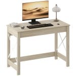 Homcom Mesa Escritorio Moderno Para Oficina Estudio 105x50x76cm Natural