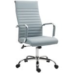 Vinsetto Silla De Escritorio Giratoria Con Respaldo Alto Altura Ajustable Gris