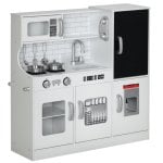 Aiyaplay Cocina De Juguete Para Niños De +3 Años 83,8x26,8x81 Cm Blanco
