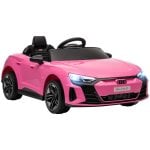 Homcom Coche Eléctrico Para Niños +3 Años Audi Rs E-tron Gt 103x58x41 Cm Rosa