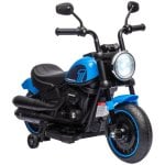 Homcom Moto Eléctrica Para Niños De 18-36 Meses Batería 6v Azul