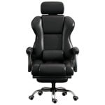 Silla Oficina COOL Board Gama Office Ergonomica Cuero Sintetico Negro Reclinable 180º Silla Oficina COOL Board Gama Office Ergonomica Cuero Sintetico Negro Reclinable 180º