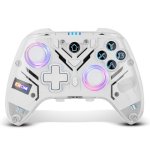 Controller Krom Krystal Wireless Bluetooth v5.0 Trasparente RGB PC Switch Android Controller Krom Krystal Wireless Bluetooth v5.0 Trasparente RGB PC Switch Android