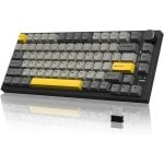 Teclado mecánico Ajazz AK820PRO Layout ANSI 75% inalámbrico RGB Hot-Swap pantalla TFT perilla CNC Teclado mecánico Ajazz AK820PRO Layout ANSI 75% inalámbrico RGB Hot-Swap pantalla TFT perilla CNC