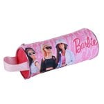 Astuccio rotondo deluxe Barbie. Interno completamente foderato e personalizzato.