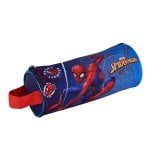 Astuccio rotondo di Spiderman. Interno completamente foderato e personalizzato.