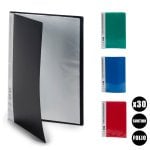 Confezione da 4 portadocumenti A4, 30 fogli. Assortiti in 4 colori.