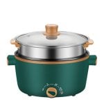 Pentola a pressione elettrica, vaporiera, multifunzione. 3 impostazioni di temperatura. Antiaderente, doppio livello. Maniglie per un utilizzo facile e sicuro.