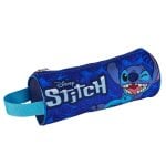 Astuccio rotondo Stitch. Interno completamente foderato e personalizzato.