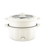 Vaporiera elettrica multifunzione. Tre impostazioni di temperatura, doppio livello da 2,5 l. Pentola calda, soffritto, cottura a vapore, ecc.