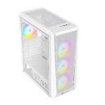 PC-Gehäuse SUPRA GAMING GTI 95 Mesh White 4x ARGB-Lüfter gehärtetes Glas EATX-kompatibel
