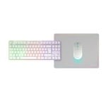 Mars Gaming Mcpwtkl Combo Gaming Inalámbrico Teclado Tkl Frgb Ratón Rgb Alfombrilla Blanco Español