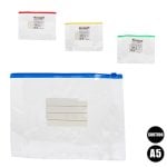 Lot de 12 enveloppes autocollantes A5. Assortiment de 4 couleurs.