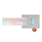 Mars Gaming Mcpwx Combo Gaming Inalámbrico Teclado Frgb Ratón Rgb Alfombrilla Blanco Portugués