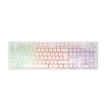 Ensemble clavier et souris sans fil Mars Gaming McPWX, avec tapis de souris RGB, blanc et espagnol