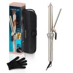 Enrolador de Cabelo Cecotec SurfCare CurlClip Cerâmico Queratina 25mm 120-200°C 5 Níveis Com Pinça Desligamento Automático Luva Térmica