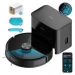 Robot Aspirateur et Laveur Conga Y50 Navigation Laser 5000 Pa Base Autovidage App WiFi Mappage Précis Robot Aspirateur et Laveur Conga Y50 Navigation Laser 5000 Pa Base Autovidage App WiFi Mappage Précis