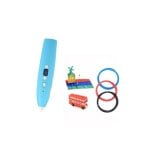 Bolígrafo 3D Bajo Consumo Sin Marca Kit 5 Colores Filamento PCL Antiescaldaduras USB