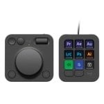 Teclado Logitech MX Creative Console 9 teclas LCD personalizables Dial Bluetooth USB Grafito