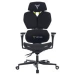 Sedia ergonomica gaming YAR-GAOME-M1 nero e grigio con supporto lombare e braccioli 4D