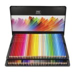 Crayon de couleur professionnel 72 couleurs, corps rond, coffret métal 2 niveaux Crayon de couleur professionnel 72 couleurs, corps rond, coffret métal 2 niveaux
