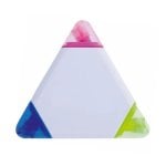 Marqueur Trico Triangulaire Fluorescent 3 Couleurs Corps PVC Capuchons Translucides