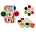 Fingerfarben Halter PVC 7 Mini-Behälter ungiftiges Design Thermoplast Fingerfarben Halter PVC 7 Mini-Behälter ungiftiges Design Thermoplast