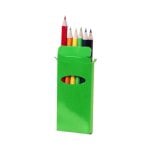 Crayon en bois Garten Set 6 pièces couleurs assorties corps cylindrique