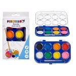Aquarelle 8 couleurs avec pinceau Design compact pour artistes et créateurs Aquarelle 8 couleurs avec pinceau Design compact pour artistes et créateurs