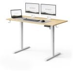 Escritorio SENSE7 NOJO Light 120x60 cm Ajuste Eléctrico Altura Memoria Negro/Madera/Hormigón/Gris