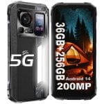 Smartphone HOTWAV Hyper 7 Pro 16GB RAM 256GB 5G IP68 Android 14 200MP Negro Smartphone HOTWAV Hyper 7 Pro 16GB RAM 256GB 5G IP68 Android 14 200MP Negro