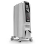 Radiateur à Huile DeLonghi TRD50615 1500W 12 Éléments avec Thermostat Programmable et Roulettes