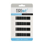 Eurostil Wellenclips Stahl Schwarz Schwarz 70mm Packung 1 Einheit Eurostil Wellenclips Stahl Schwarz Schwarz 70mm Packung 1 Einheit