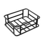 Cesta trasera TTGO F6-R-100 TTGO para bicicleta eléctrica recubrimiento negro 470x350x190 mm