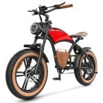 Bicicleta eléctrica Hidoes B10 motor 1000W frenos doble disco fat tyre mochila central