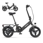 Bicicleta eléctrica HillMiles Mile 1 plegable 250 W 36 V 65 km autonomía 14" Bicicleta eléctrica HillMiles Mile 1 plegable 250 W 36 V 65 km autonomía 14"