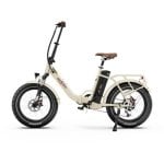 Bicicleta elétrica OT16 Max 500 W 48 V 18 Ah pneus 20 x 4.0 travões disco hidráulicos