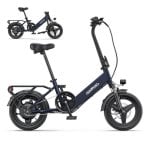 Bicicleta eléctrica HillMiles Mile 1 250 W plegable 65 km autonomía portaequipajes Bicicleta eléctrica HillMiles Mile 1 250 W plegable 65 km autonomía portaequipajes