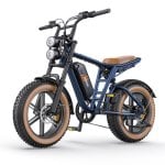 Bicicletta elettrica HillMiles MileZoom 1 250 W 75 Nm doppia sospensione pneumatici 20x4" retro Bicicletta elettrica HillMiles MileZoom 1 250 W 75 Nm doppia sospensione pneumatici 20x4" retro