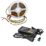 Tira LED SMD2835 120Leds/m IP65 Flexible 5m + Transformador 12VDC 60W Corte 25mm Tira LED SMD2835 120Leds/m IP65 Flexible 5m + Transformador 12VDC 60W Corte 25mm