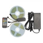 Kit Tira LED COB CCT 24V 2x5m Regulable Blanco 604 Leds/m Adhesivo 3M Control Remoto Kit Tira LED COB CCT 24V 2x5m Regulable Blanco 604 Leds/m Adhesivo 3M Control Remoto