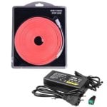 Fita Neon LED JANDEI Rosa 5m 120 LEDs/m 12V IP65 Silicona Fonte 60W