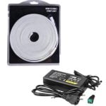 Tira LED Neón Flexible Blanco Cálido 3000K 12V 5 m 120 LED/m IP65 Fuente 60W Tira LED Neón Flexible Blanco Cálido 3000K 12V 5 m 120 LED/m IP65 Fuente 60W
