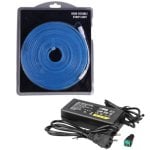 Tira LED Neón Flexible Azul 5m 120 LEDs/m IP65 12V Incluye Fuente 60W Tira LED Neón Flexible Azul 5m 120 LEDs/m IP65 12V Incluye Fuente 60W