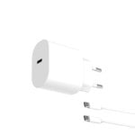 Carregador de rede Contact 30 W, fornecimento de energia, carregamento ultrarrápido, cabo USB-C + USB-C para USB-C de 1 m, branco Carregador de rede Contact 30 W, fornecimento de energia, carregamento ultrarrápido, cabo USB-C + USB-C para USB-C de 1 m, branco