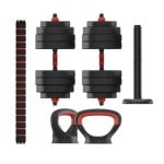 Ksix 40 Kg Kit De Pesas, Mancuernas, Discos Pesas, Barra, Pesa Rusa, Negro Ksix 40 Kg Kit De Pesas, Mancuernas, Discos Pesas, Barra, Pesa Rusa, Negro