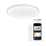 Ksix Halo 2 Plafón Smartled, Rgbic + Cct, Ø37 Cm, 3.200 Lm, 240 Leds, 26 W, App Tuya Smart, Branco