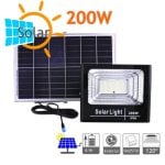 Proyector LED Solar NATURE 200W 1250 lúmenes batería litio panel separado Proyector LED Solar NATURE 200W 1250 lúmenes batería litio panel separado
