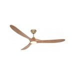 Ventilador de teto CasaFan 318065 ECO GENUINO-L 180 DC 180 cm carvalho médio latão escovado comando remoto