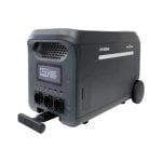 Estação de energia Hyundai Thor 3000 2560Wh 3 AC 7 DC USB 2 USB-C Bateria LiFePO4 Tela LCD App Solar Rodas